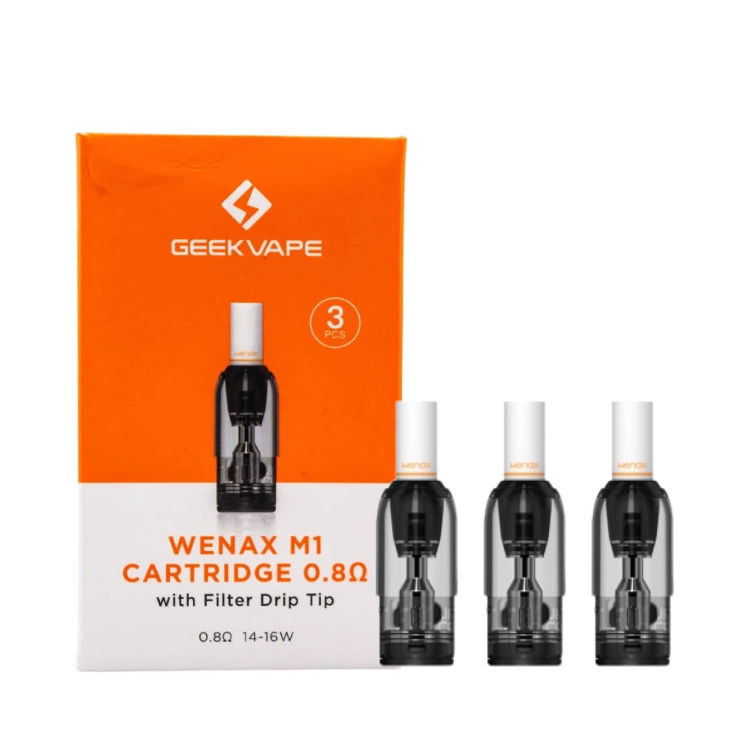 Geekvape Wenax M1 Replacement Pods with Filter Drip Tip
